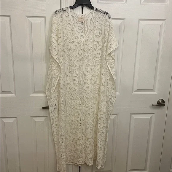 9SEED Cream Lace Caftan Kimono Coverup - NWOT!! Limited Edition! - Picture 5 of 10
